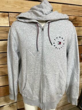 Tommy Hilfiger Light Gray Zip Hoodie